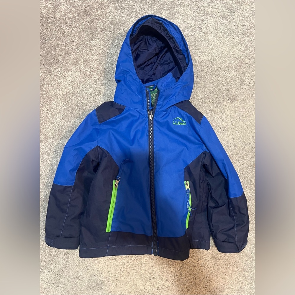 L.L. Bean Kids Blue and Navy 3 in 1 Coat